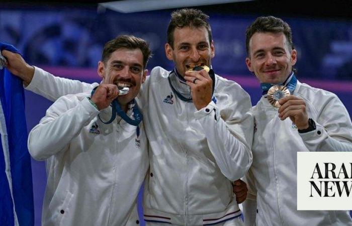 Joris Daudet leads a dominant French sweep of Olympic podium in BMX racing at the Paris Games