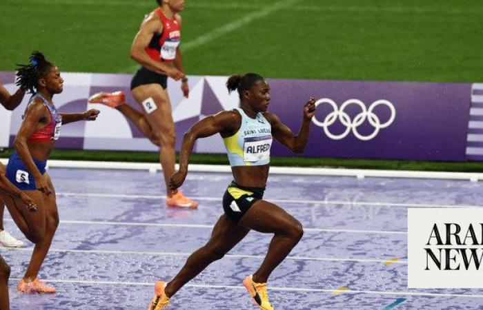 History in Paris as Alfred storms to 100m crown, Biles bags Olympic triple