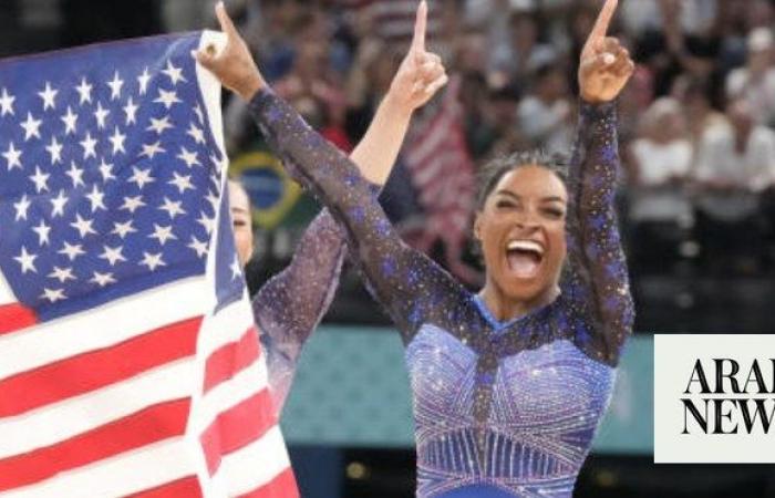 Simone Biles captures her seventh Olympic gold medal by winning women's vault for a second time