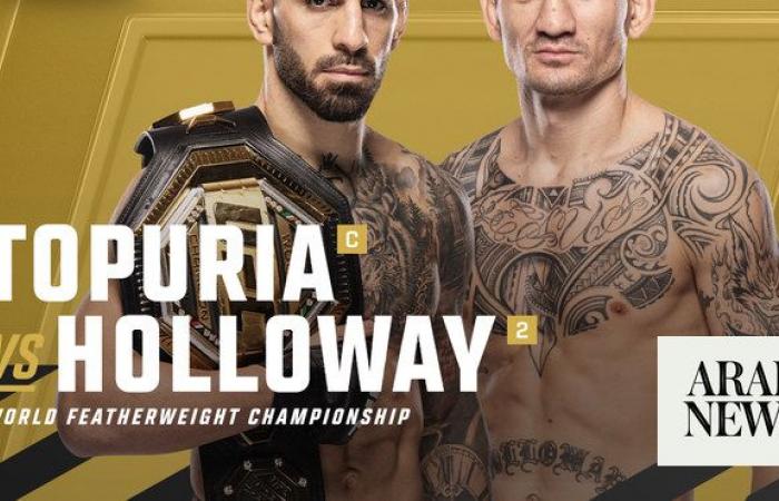 Featherweight champion Topuria to take on Holloway at UFC 308 in Abu Dhabi