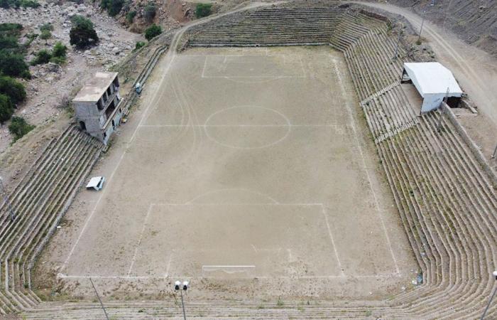 Stadium carved into Jazan mountain professes locals’ love for football