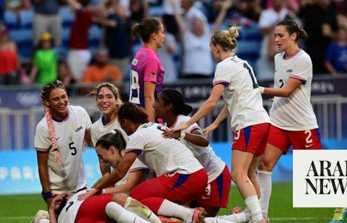 USA edge Germany in extra time to reach Olympic women’s football final