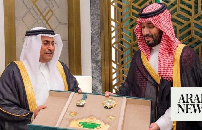 Saudi crown prince receives speaker of Arab Parliament in Jeddah