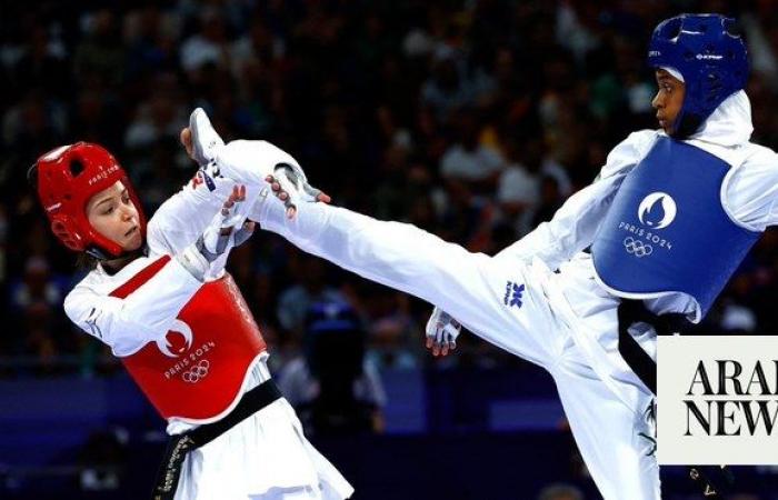 Taekwondo star Dunya Abu Taleb falls short in quest for historic medal