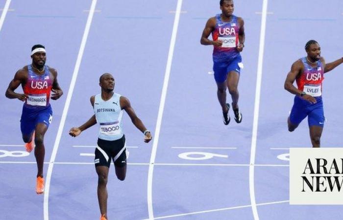 Lyles, suffering from COVID, finishes 3rd in Olympic upset at 200 meters won by Botswana’s Tebogo