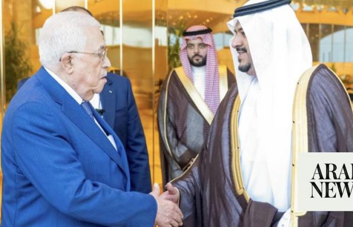 Palestinian president arrives in Riyadh