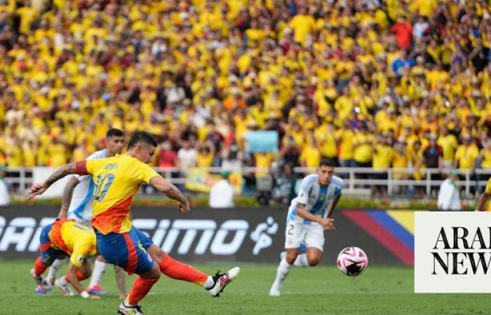 Colombia down Argentina, Brazil stunned in World Cup qualifiers