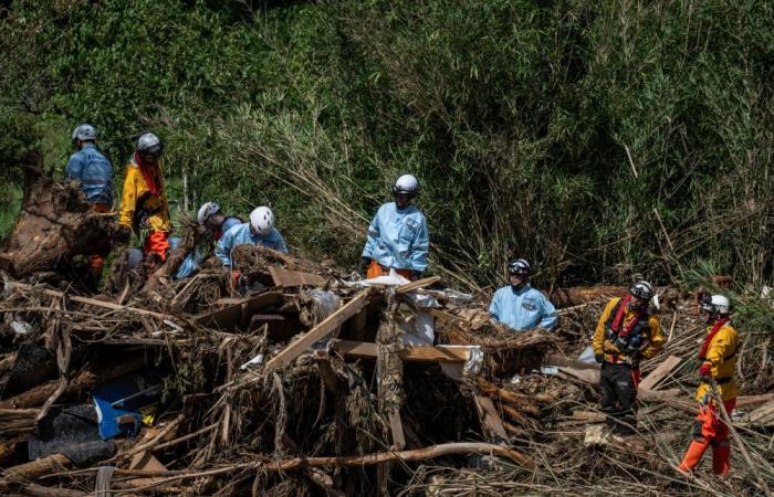 Seven dead as mudslides and floods devastate central Japan, rescuers comb muddy riverbanks for those unaccounted for