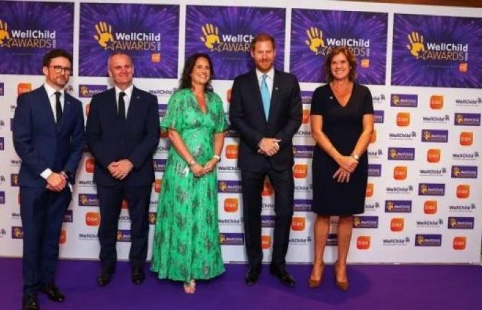 UK's Prince Harry celebrates 'little legends' at London charity awards