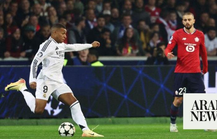 Mbappé can’t rescue Real Madrid in Champions League loss to Lille