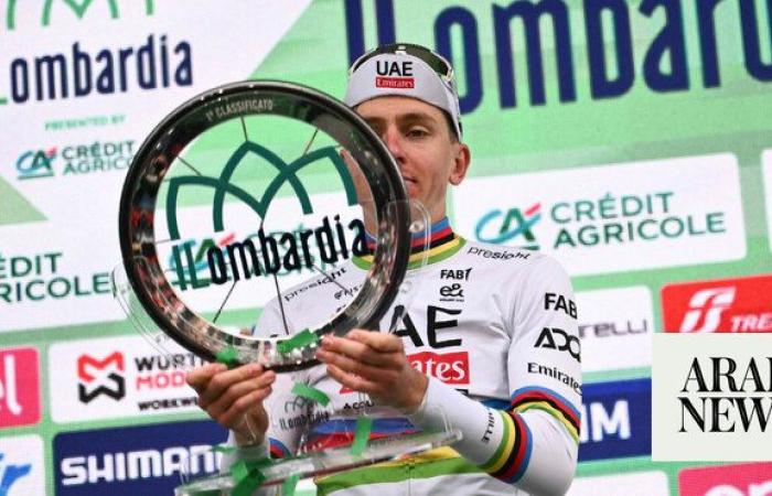 Pogacar emulates icon Coppi with fourth straight Il Lombardia triumph