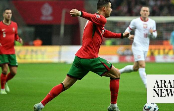 Ronaldo scores in Portugal’s Nations League win as Spain sink Denmark