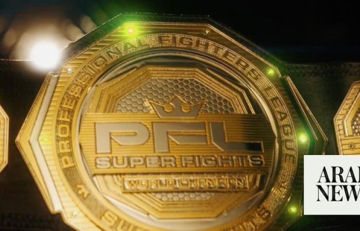 Professional Fighters League unveils new championship belts ahead of Riyadh event