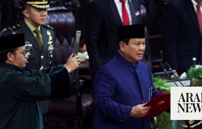 Ex-general Prabowo Subianto takes oath as Indonesia’s 8th president