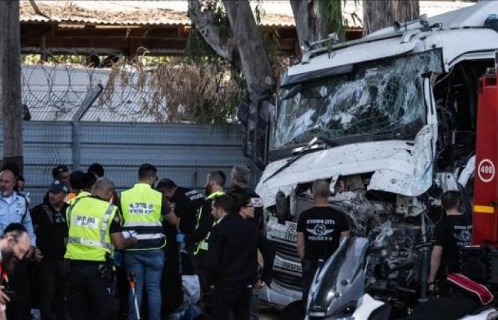 Truck rams into bus station in central Israel, injures at least 35 people