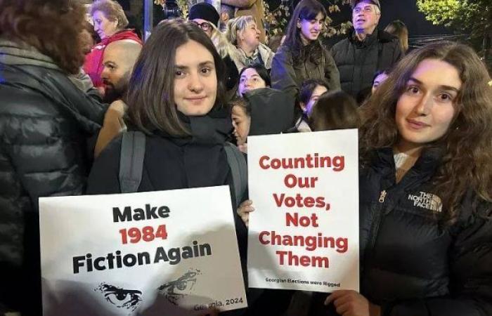 Thousands protest in Georgia to denounce election results