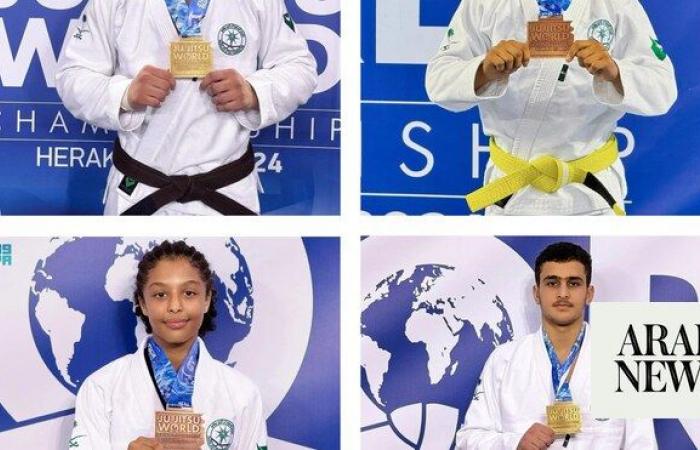 Saudi jiu-jitsu team win 10 medals at World Championship in Greece