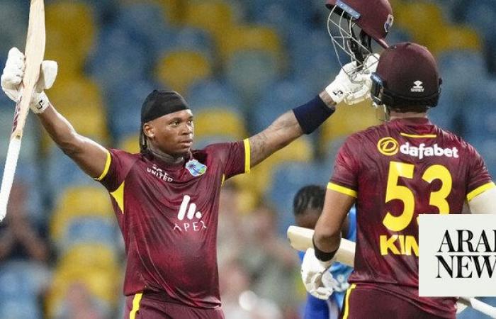 King, Carty tons as West Indies thrash England