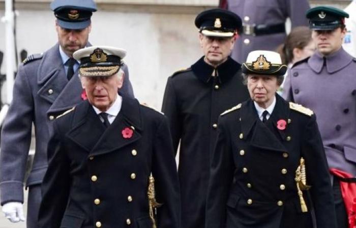 King Charles III leads Remembrance Sunday service as royal family continues return to public duties