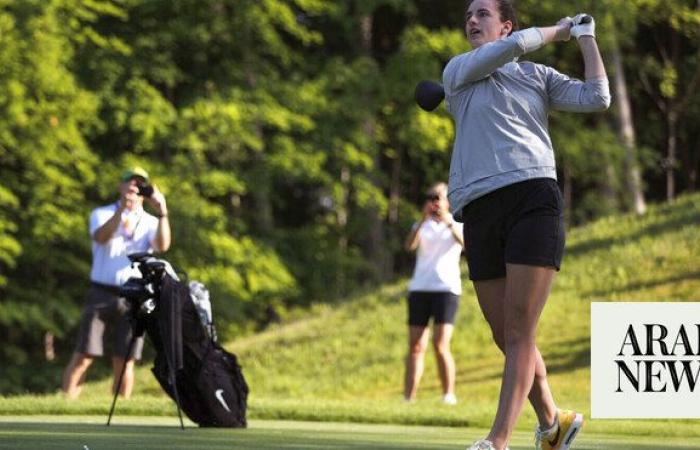 Caitlin Clark steps off the court and onto the fairway to play in an LPGA pro-am