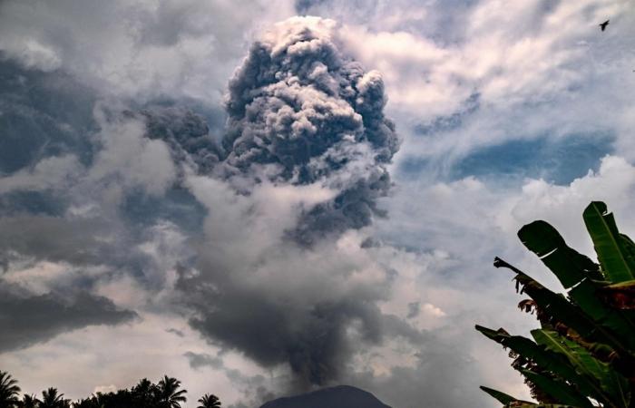 Indonesia’s Mount Ibu erupts, triggers second-highest aviation alert