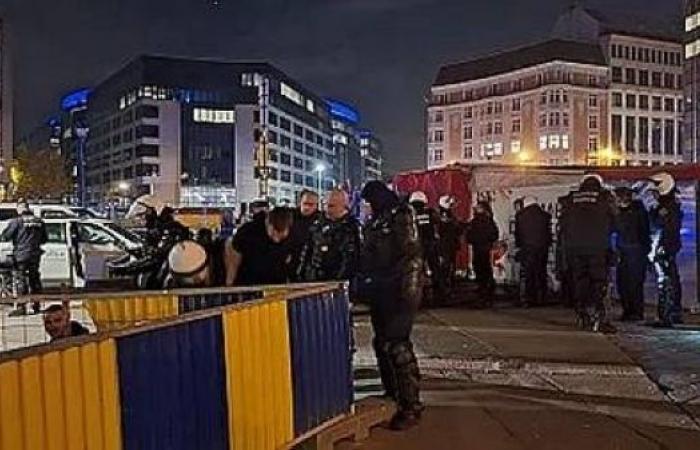 Hundreds protest arrival of far-right French politician Jordan Bardella to Brussels