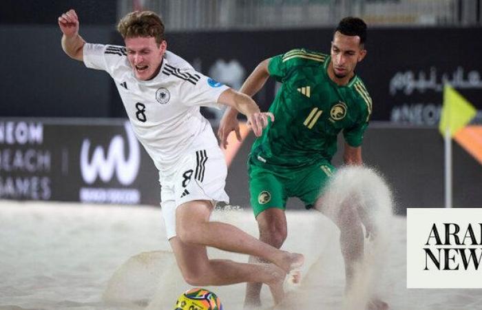 Saudi Arabia fight back to stun Germany in NEOM Beach Soccer Cup 2024