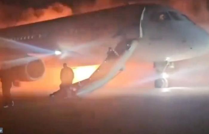 Russian plane evacuated in Turkiye after engine fire during landing (VIDEO)