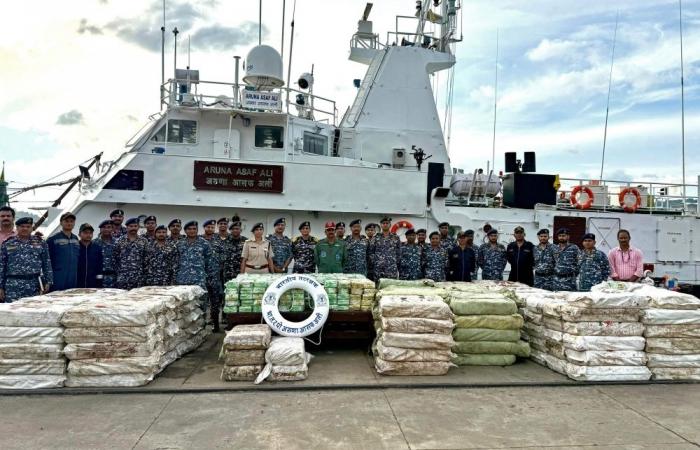 India makes largest-ever drug bust after intercepting fishing boat carrying 5.5 tonnes of Myanmar meth