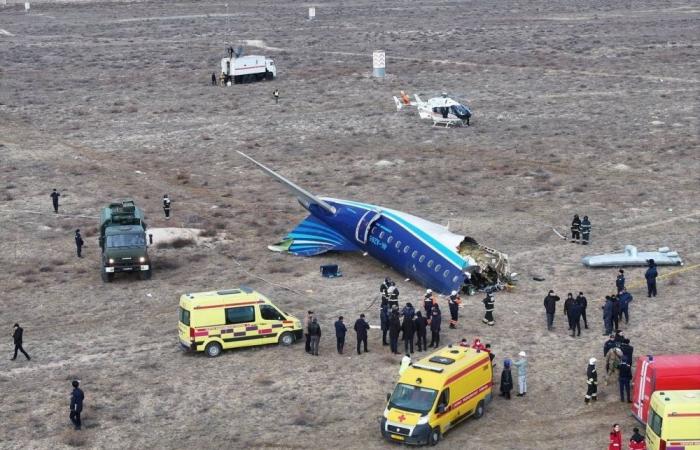 Azerbaijan Airlines flight to Russia crashes in Kazakhstan during emergency landing; 12 survive, many feared dead