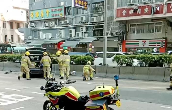 One dead, three injured as car mounts pavement in Hong Kong’s Jordan Road