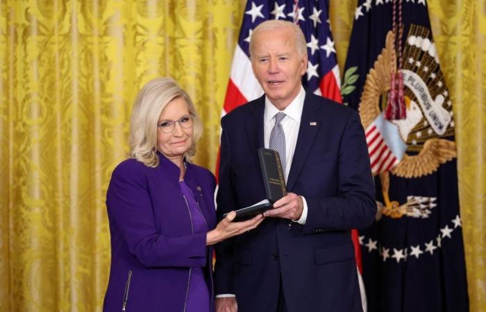 Biden awards Presidential Citizens Medal to Liz Cheney and others for service and courage