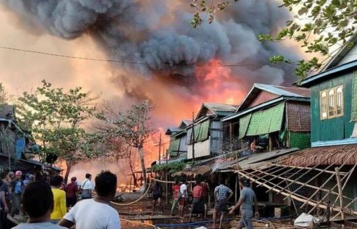 Airstrike on village in western Myanmar kills at least 40 people