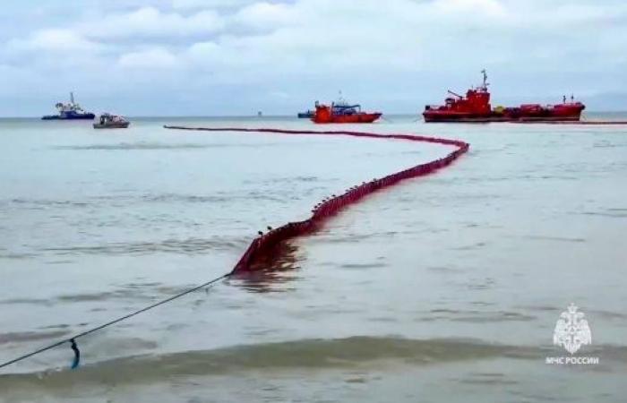 Russia forms emergency task force as Kerch Strait oil spill spreads