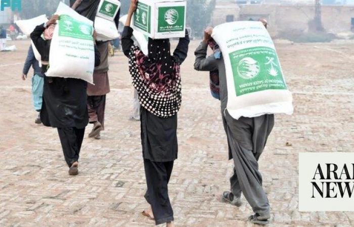 Saudi aid agency KSrelief distributes over 2,000 food parcels in Pakistan