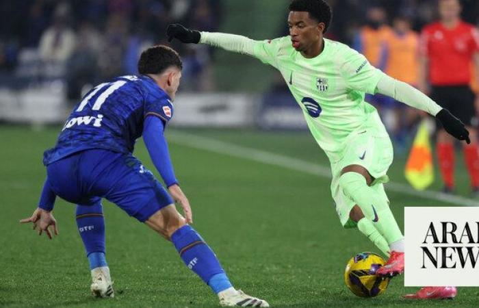 Barcelona’s Balde complains of racist abuse in Getafe draw