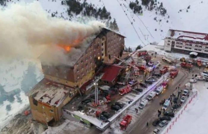 Scores killed as fire engulfs Turkish ski hotel