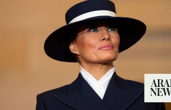 Melania Trump brings steely fashion game back to Washington