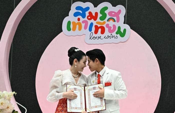 Hundreds to wed as Thai same-sex marriage law comes into force