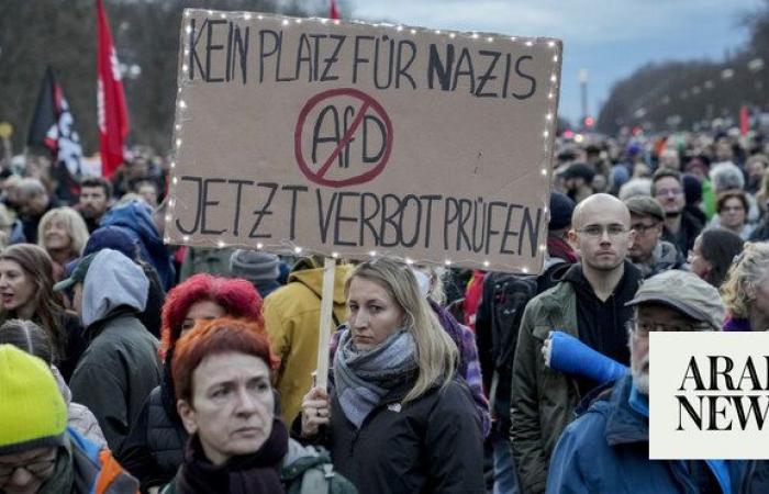 Tens of thousands protest Germany’s far right as Musk backs AfD