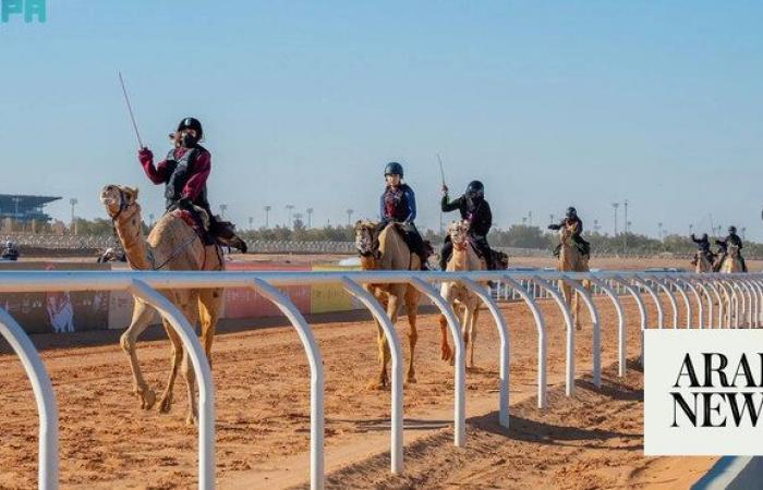 Women participation in Riyadh camel racing event doubles