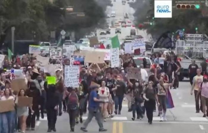 Protesters rally across the US against Trump's policies