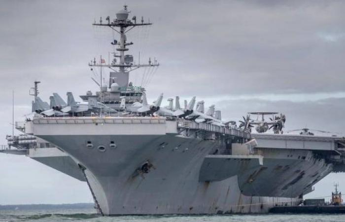 US aircraft carrier collides with merchant ship near Suez Canal