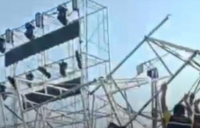 In Thailand, deputy minister, two MPs hurt as giant LED screen topples during event in Yasothon province