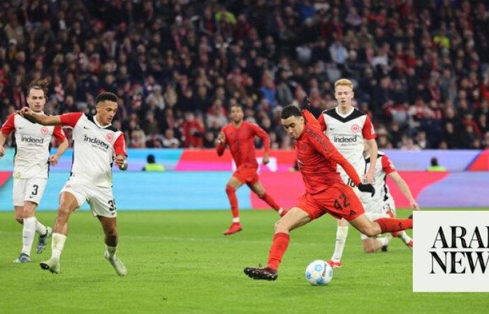 Impressive Bayern beats Frankfurt 4-0 to stay eight points clear of Leverkusen in Bundesliga