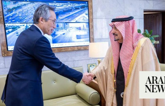 Riyadh governor receives newly appointed Japanese ambassador to Saudi Arabia