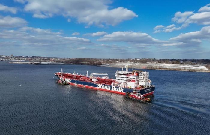 One missing as cargo ship collides with US-military tanker off UK coast, sparking toxic spill fears