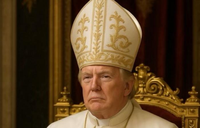 Trump posts image of him as the pope ahead of Vatican conclave