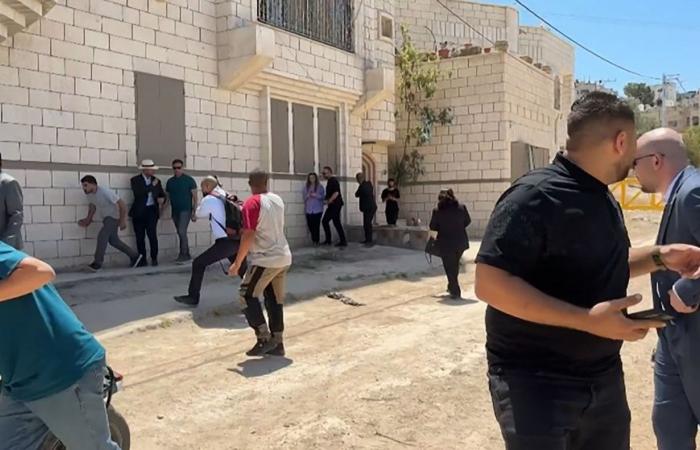 Diplomats scramble for cover as Israeli troops fire warning shots in West Bank, triggering international outrage