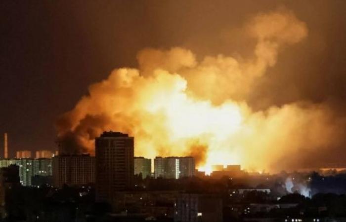 Russia launches massive drone and missile barrage on Kyiv, injuring 14